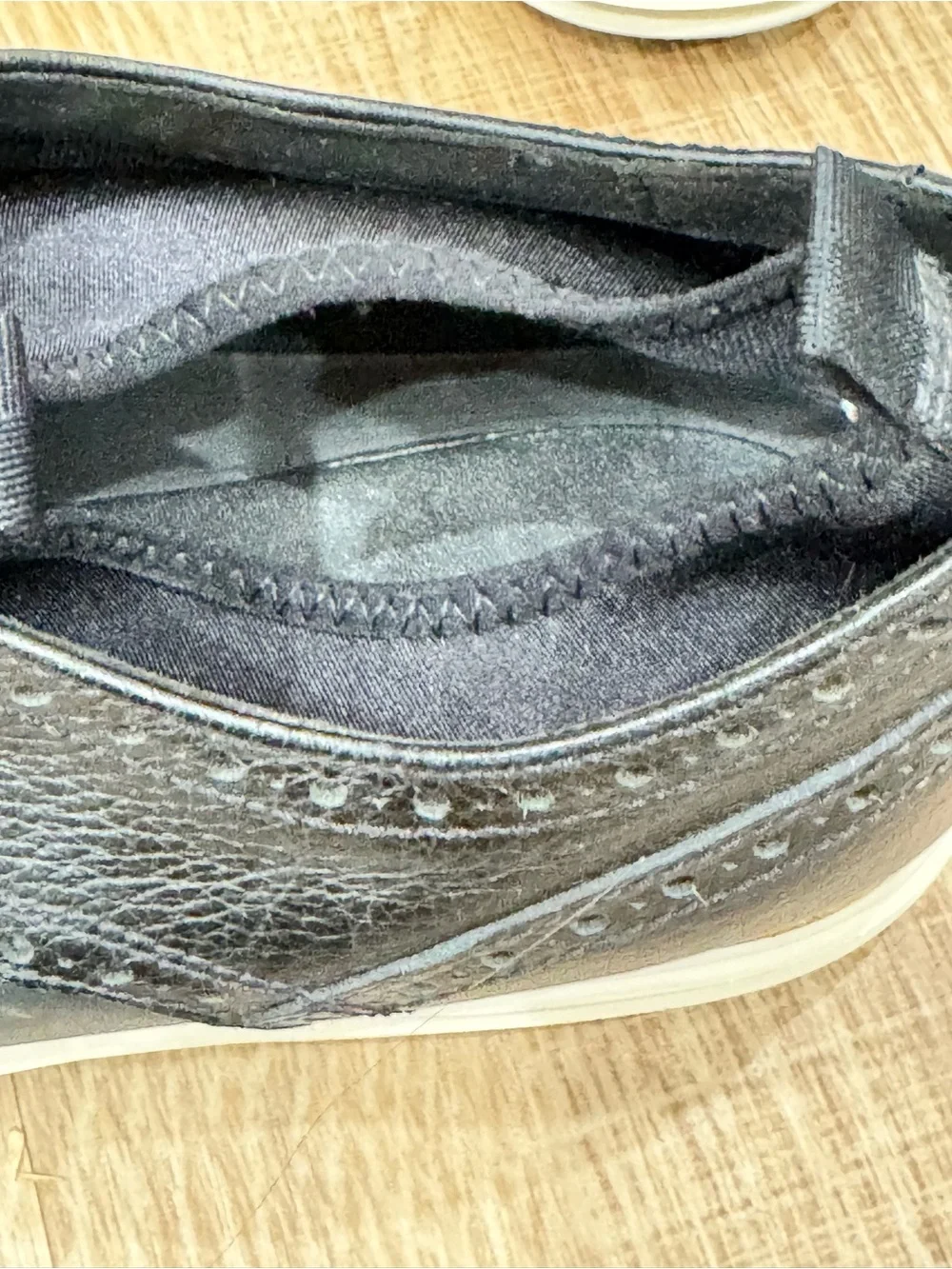 Cole Haan Original Grand Wingtip Oxford Black Leather Shoes Men’s 10.5M